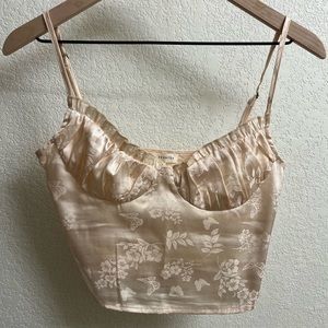 Champagne Bustier Top